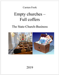 Cover: Carsten Frerk: Empty churches – full coffers.